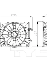 TYC Genera Engine Cooling Fan Assembly                                     - 622320 - Image 3
