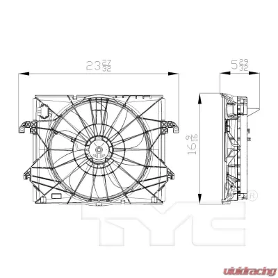 TYC Genera Engine Cooling Fan Assembly - 622320