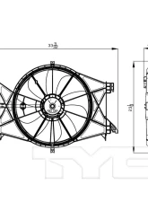 TYC Genera Dual Radiator and Condenser Fan Assembly                                     - 622360 - Image 2