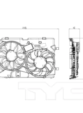 TYC Genera Dual Radiator and Condenser Fan Assembly                                     - 622390 - Image 3