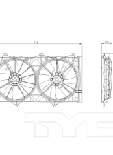 TYC Genera Dual Radiator and Condenser Fan Assembly Toyota                                     - 622420 - Image 4