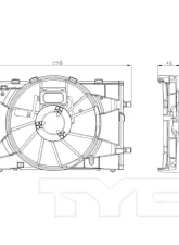 TYC Genera Dual Radiator and Condenser Fan Assembly                                     - 622430 - Image 3