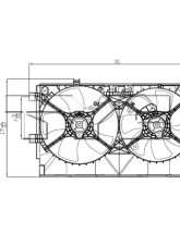 TYC Genera Engine Cooling Fan Assembly Mitsubishi Lancer 2008-2017                                     - 622450 - Image 4