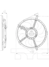 TYC Genera Engine Cooling Fan Assembly Mini                                     - 622490 - Image 2