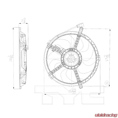 TYC Genera Engine Cooling Fan Assembly Mini - 622490