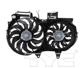 TYC Genera Dual Radiator and Condenser Fan Assembly Audi 80 1988