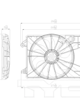 TYC Genera Dual Radiator and Condenser Fan Assembly                                     - 622550 - Image 4