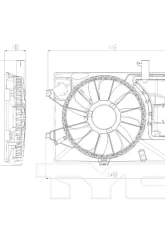 TYC Genera Dual Radiator and Condenser Fan Assembly                                     - 622580 - Image 2
