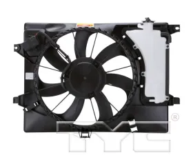 TYC Genera Dual Radiator and Condenser Fan Assembly Kia Soul 2012-2019