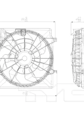 TYC Genera Dual Radiator and Condenser Fan Assembly                                     - 622620 - Image 2