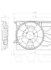 TYC Genera Dual Radiator and Condenser Fan Assembly                                     - 622700 - Image 2