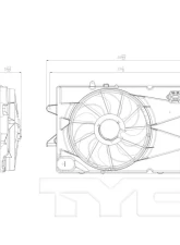 TYC Genera Dual Radiator and Condenser Fan Assembly                                     - 622720 - Image 3