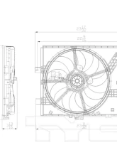 TYC Genera Dual Radiator and Condenser Fan Assembly Nissan Automatic CVT                                     - 622770 - Image 4