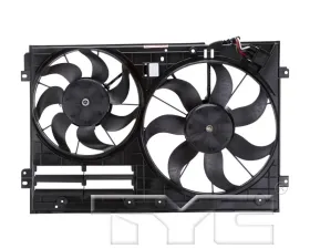 TYC Genera Dual Radiator and Condenser Fan Assembly Volkswagen Jetta