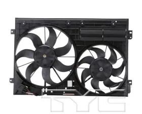 TYC Genera Dual Radiator and Condenser Fan Assembly Volkswagen Jetta 2011-2016 2.0L 4-Cyl