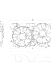 TYC Genera Dual Radiator and Condenser Fan Assembly                                     - 622850 - Image 3