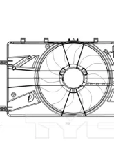 TYC Genera Dual Radiator and Condenser Fan Assembly                                     - 622890 - Image 2
