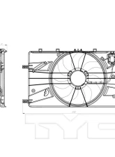 TYC Genera Dual Radiator and Condenser Fan Assembly                                     - 622890 - Image 3