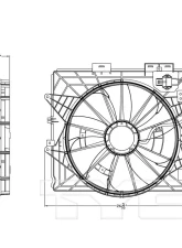 TYC Genera Dual Radiator and Condenser Fan Assembly Cadillac                                     - 622930 - Image 3