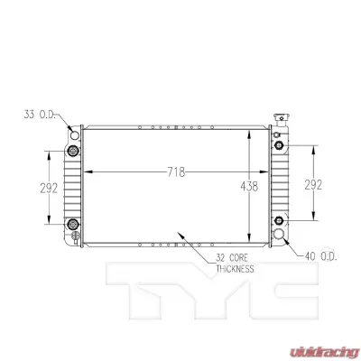TYC Genera Radiator Assembly - 622