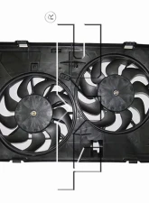 TYC Genera Dual Radiator and Condenser Fan Assembly Lincoln MKZ 2007-2009                                     - 623030 - Image 5
