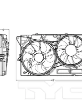 TYC Genera Cooling Fan Assembly                                     - 623040 - Image 3