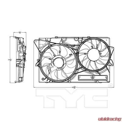 TYC Genera Cooling Fan Assembly - 623040