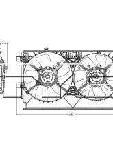 TYC Genera Dual Radiator and Condenser Fan Assembly Mitsubishi                                     - 623100 - Image 5