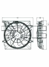 TYC Genera Dual Radiator and Condenser Fan Assembly                                     - 623110 - Image 3