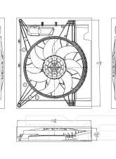 TYC Genera Dual Radiator and Condenser Fan Assembly Volvo XC90 2003-2014                                     - 623120 - Image 4