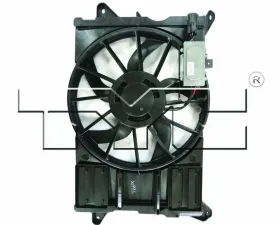 TYC Genera Dual Radiator and Condenser Fan Assembly Ford Edge 2012-2014 2.0L 4-Cyl