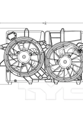 TYC Genera Dual Radiator and Condenser Fan Assembly                                     - 623240 - Image 4