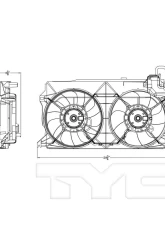TYC Genera Dual Radiator and Condenser Fan Assembly                                     - 623370 - Image 4