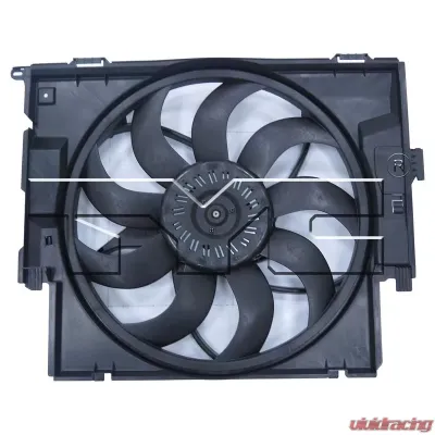 TYC Genera Dual Radiator and Condenser Fan Assembly BMW - 623420