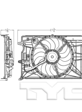 TYC Genera Dual Radiator and Condenser Fan Assembly                                     - 623530 - Image 4