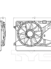 TYC Genera Dual Radiator and Condenser Fan Assembly                                     - 623550 - Image 5