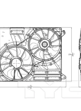 TYC Genera Dual Radiator and Condenser Fan Assembly                                     - 623670 - Image 4