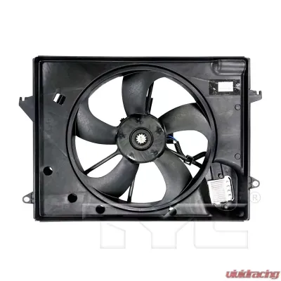 TYC Genera Dual Radiator and Condenser Fan Assembly Hyundai Sonata 2015-2017 2.4L 4-Cyl - 623700