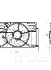 TYC Genera Dual Radiator and Condenser Fan Assembly                                     - 623740 - Image 3
