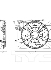 TYC Genera Dual Radiator and Condenser Fan Assembly                                     - 623770 - Image 4
