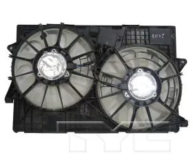 TYC Genera Dual Radiator and Condenser Fan Assembly Jeep Cherokee 2014-2020 3.2L V6