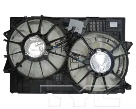 TYC Genera Dual Radiator and Condenser Fan Assembly Jeep Cherokee 2014-2020
