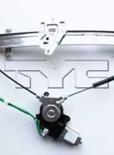 TYC Genera Power Window Motor and Regulator Assembly Honda Civic Front Right 2001-2005                                     - 660105 - Image 2