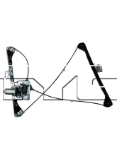 TYC Genera Power Window Motor and Regulator Assembly Pontiac Grand Am Front Left 1999-2005                                     - 660170 - Image 2