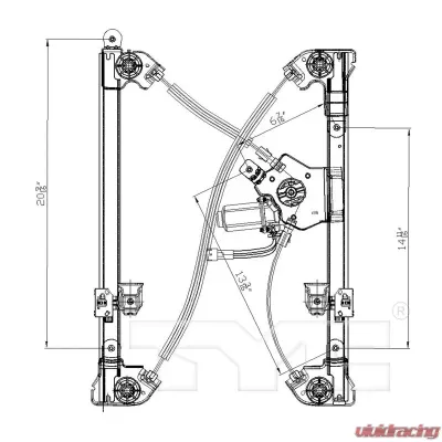 TYC Genera Power Window Motor and Regulator Assembly Front Right - 660269