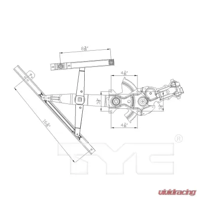 TYC Genera Power Window Motor and Regulator Assembly Front Left - 660286
