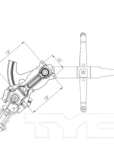 TYC Genera Power Window Motor and Regulator Assembly Front Left                                     - 660288 - Image 2