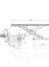 TYC Genera Power Window Motor and Regulator Assembly Front Left                                     - 660296 - Image 4