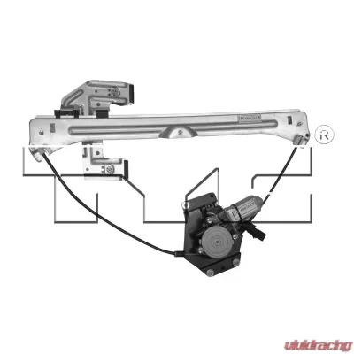 TYC Genera Power Window Motor and Regulator Assembly Chrysler PT Cruiser Front Left 2001-2005 - 660342