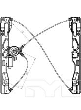 TYC Genera Power Window Motor and Regulator Assembly Ford F-150 Front Right 2009-2010                                     - 660399 - Image 3